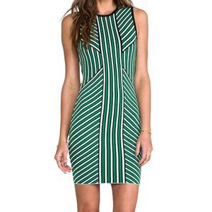 Lana Dress by Torn by Ronny Kobo in Green Combo in Medium